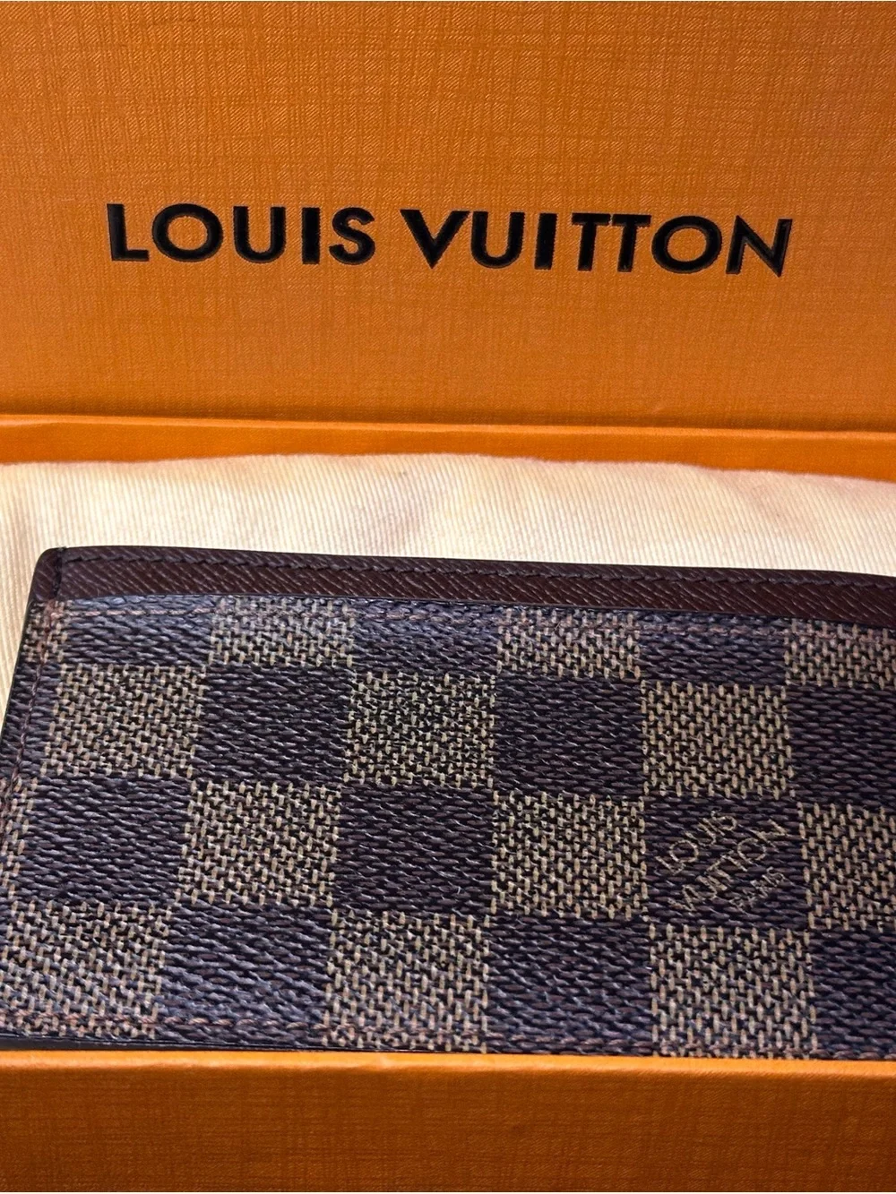 Louis Vuitton N61722 Port Carte Card Case Damier Brown